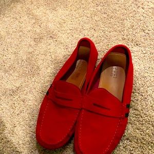 Suede Gucci Driver Loafers